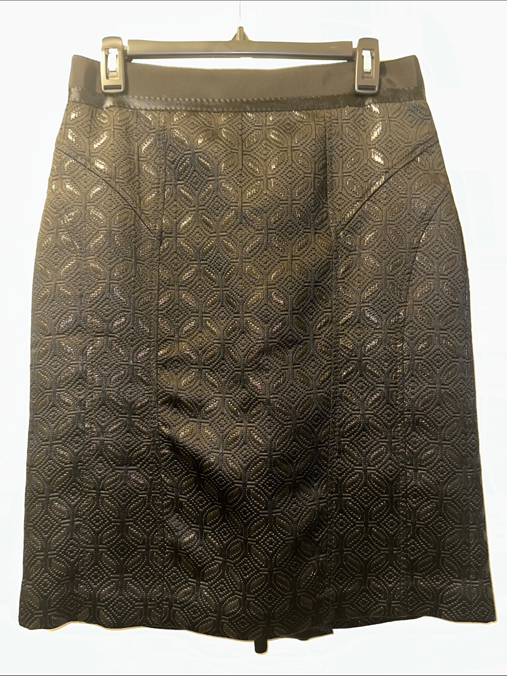 Ann Taylor Black Textured Skirt - Size 6
